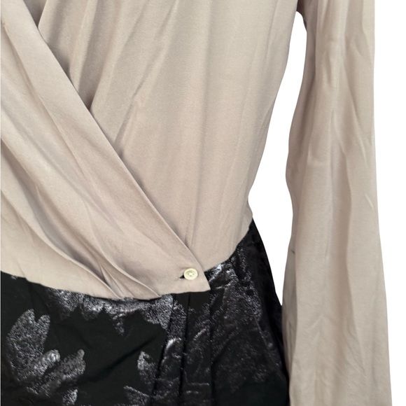 Sara Roka Chic Beige, Black $ Silver Floral Pencil Dress - Picture 10 of 12